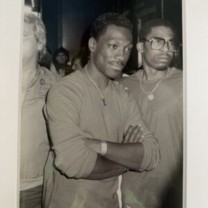 Eddy Murphy with bodyguards