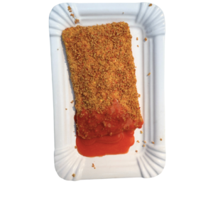 kaassouflé met chilisaus